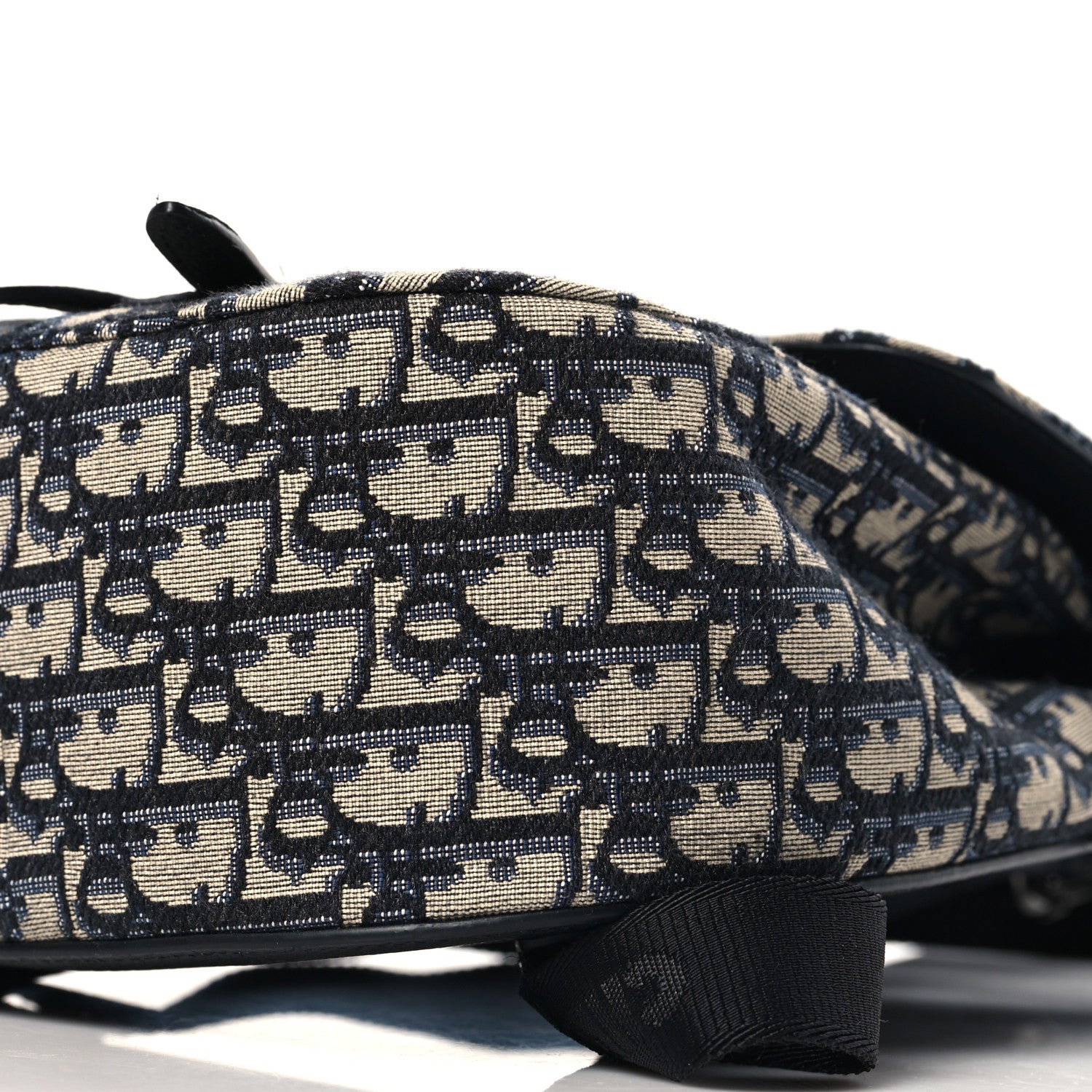Christian Dior Grained Calfskin Oblique Mini Gallop Sling Bag Blue