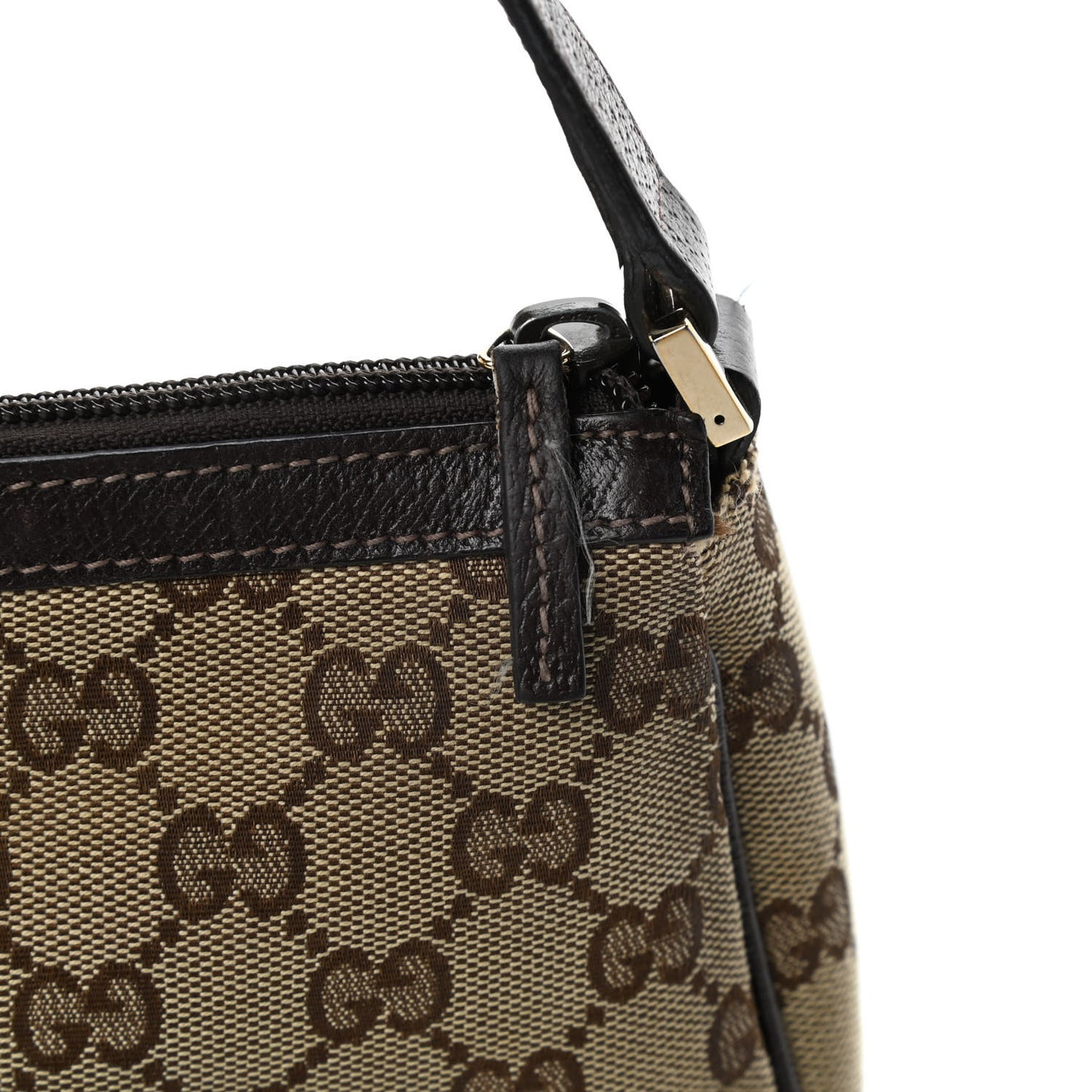 Monogram D Ring Cosmetic Case Brown