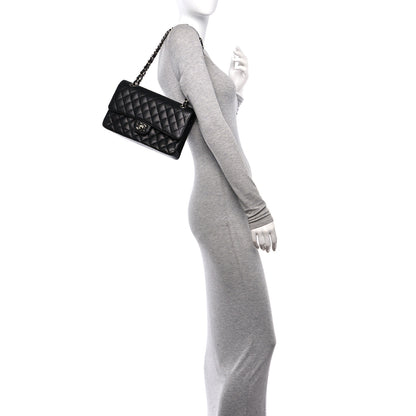 Chanel Caviar Quilted Medium Double Flap Black 2 of 11