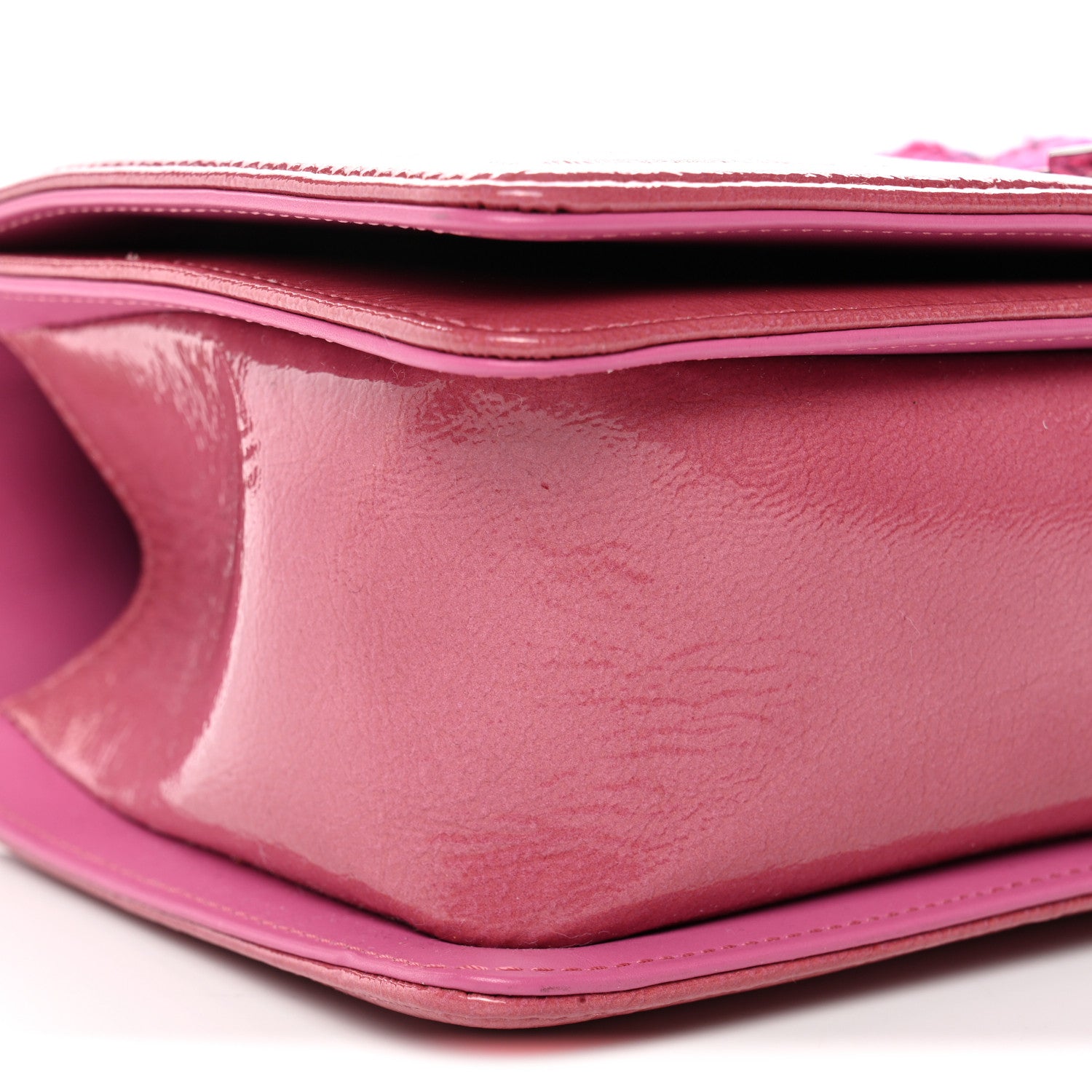 Chanel Patent Tweed Medium Boy Flap Fuchsia 9 of 11