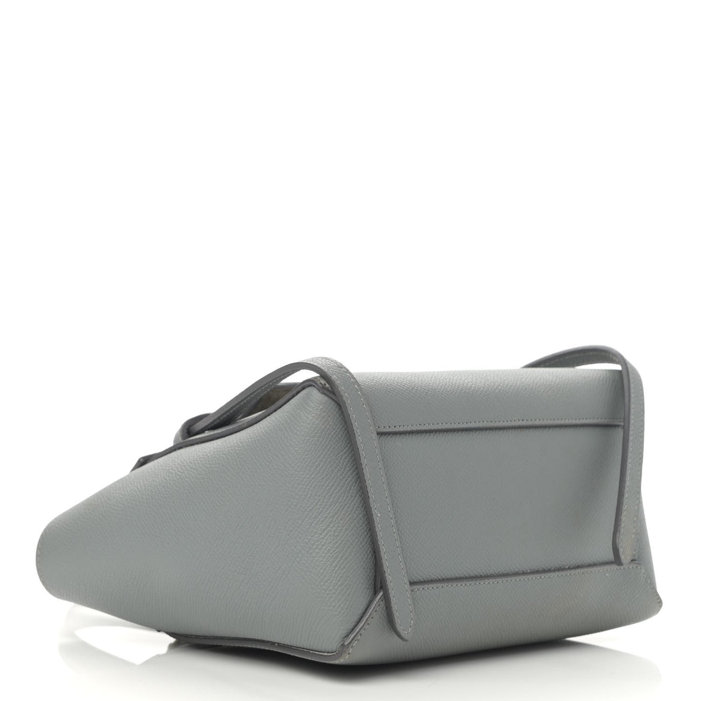 Grained Calfskin Nano Belt Bag Grey