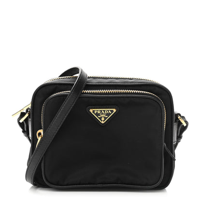 Prada Nylon Saffiano Double Zip Camera Bag Black 1 of 9