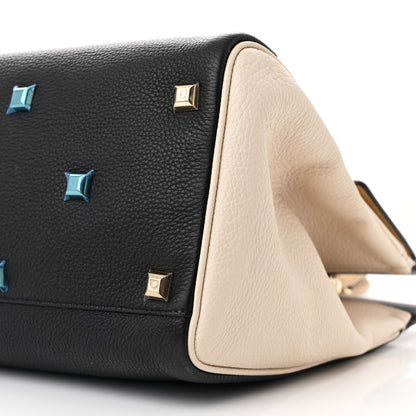 Salvatore Ferragamo Calfskin Large Studio Bag Dune Bone Black 10 of 10