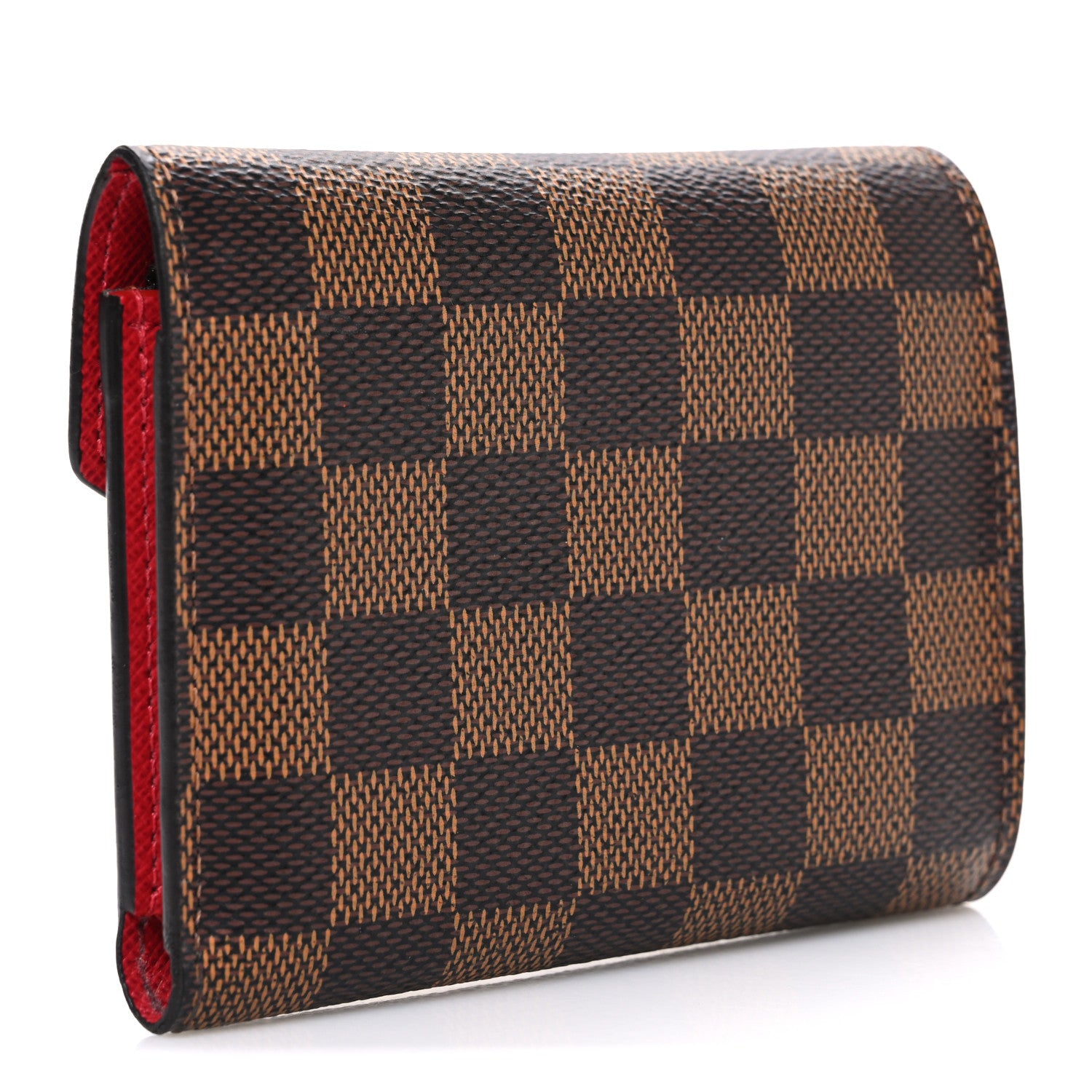 Louis Vuitton Damier Ebene Victorine Wallet Red 3 of 7