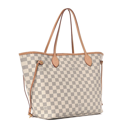 Louis Vuitton Damier Azur Neo Neverfull MM Rose Ballerine 4 of 30