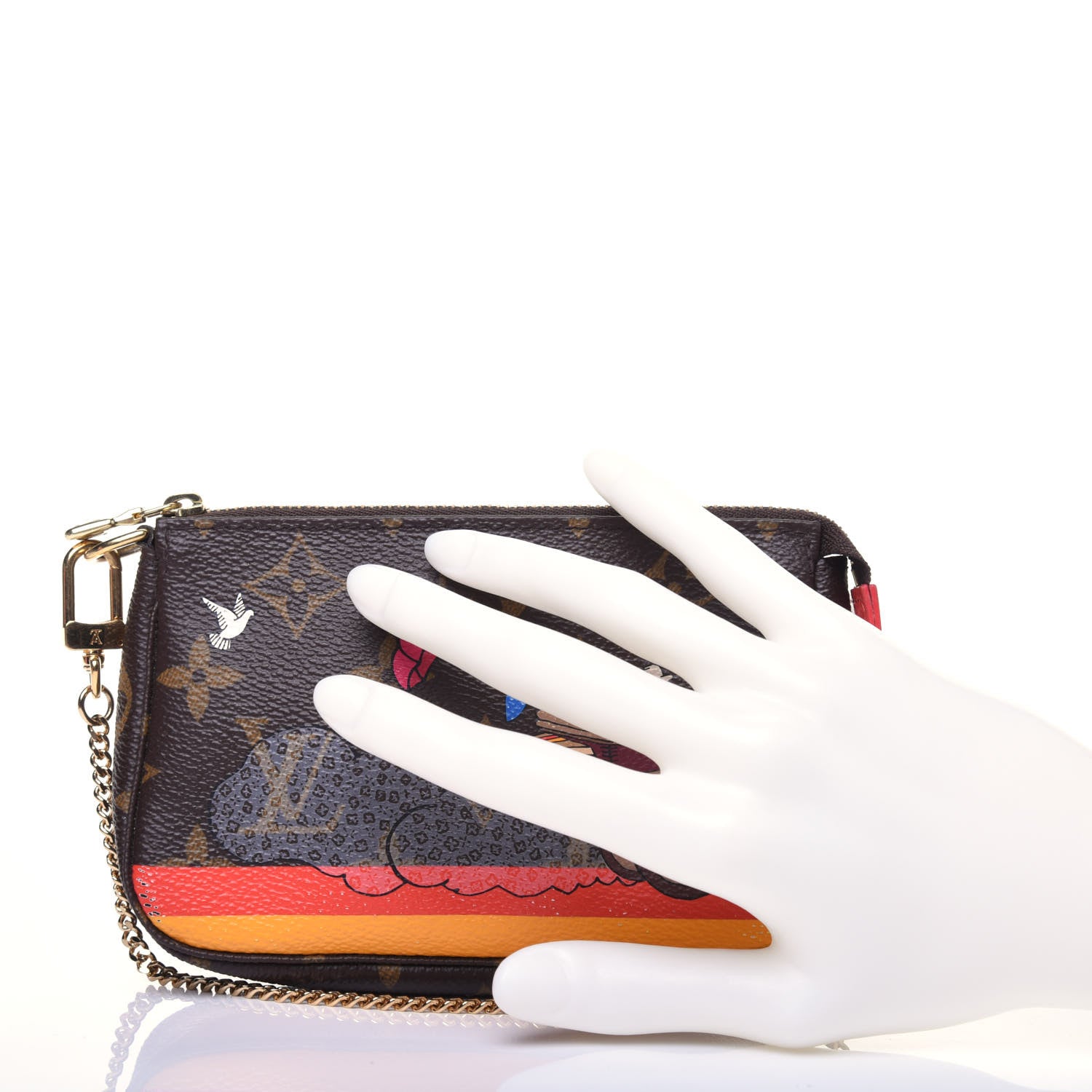 Louis Vuitton Monogram 2015 Christmas Animation Mini Pochette Accessories 2 of 11
