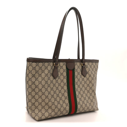 Gucci GG Supreme Monogram Medium Ophidia Shopping Tote Brown 3 of 10
