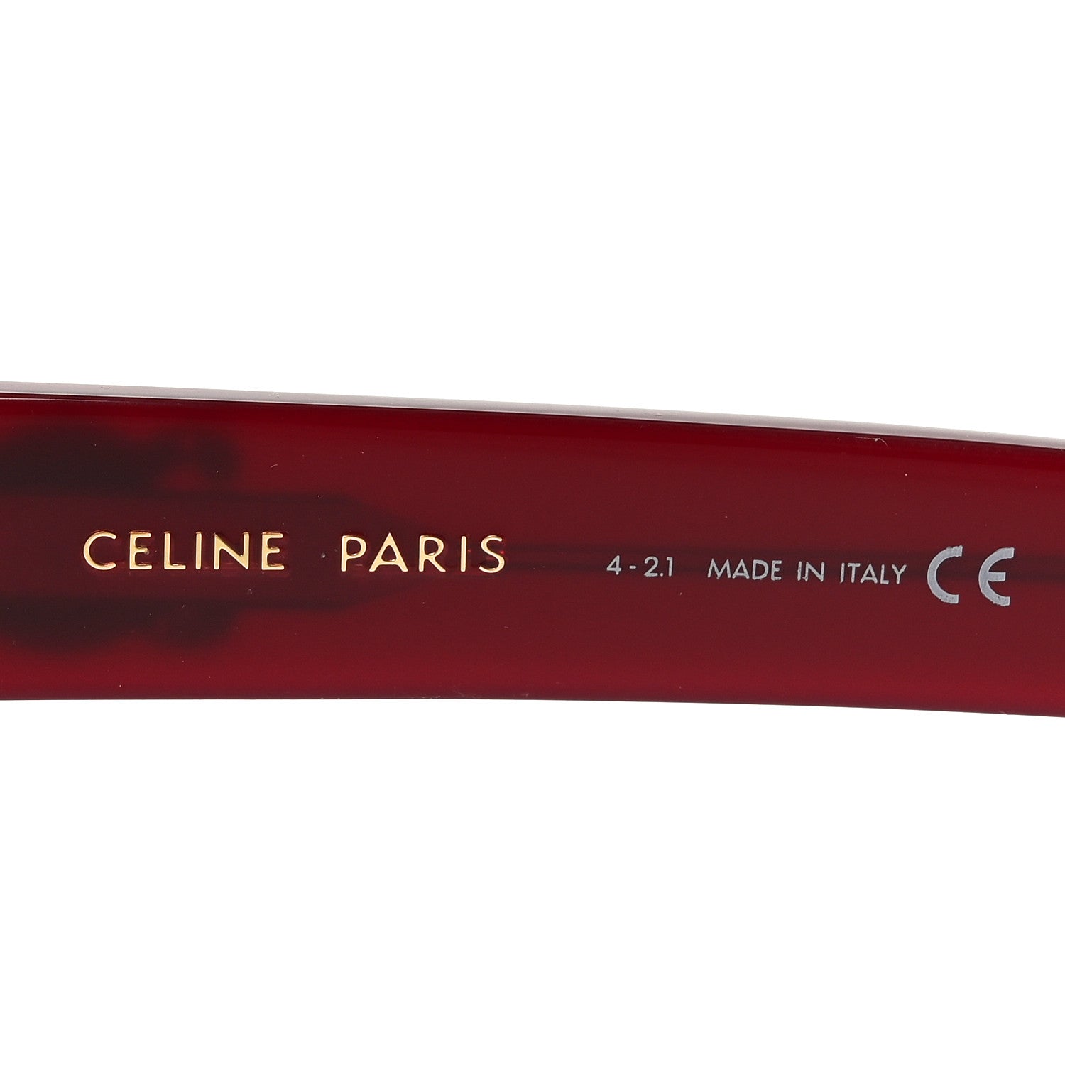 Celine Acetate Triomphe 01 Sunglasses CL 40194U Milky Burgundy 5 of 7