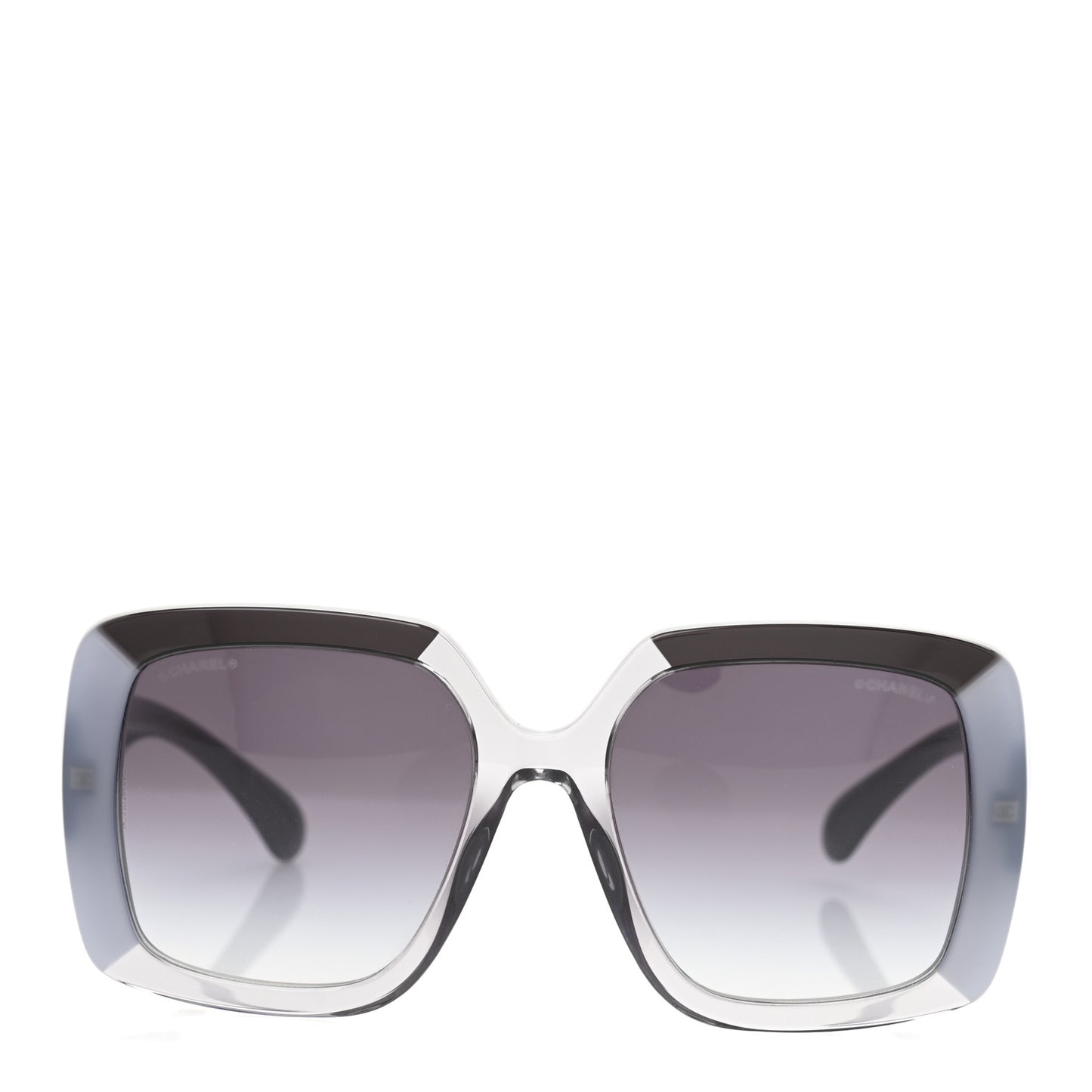 Acetate Square CC Crystal Sunglasses 71685A Grey