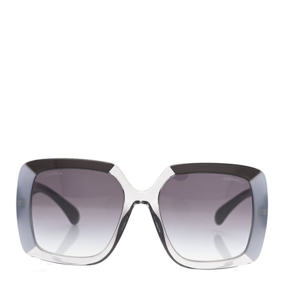 Chanel Acetate Square CC Crystal Sunglasses 71685A Grey 2 of 8