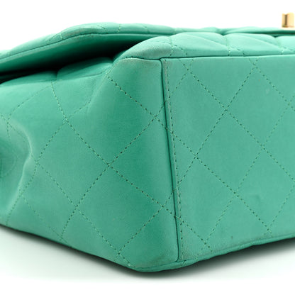 Chanel Lambskin Quilted Maxi Double Flap Green 8 of 20