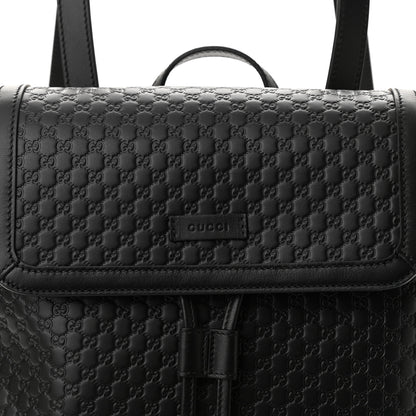 Gucci Microguccissima Drawstring Backpack Black 8 of 11