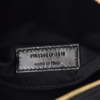 Saint Laurent Calfskin Matelasse Monogram Lou Belt Bag Black 6 of 8