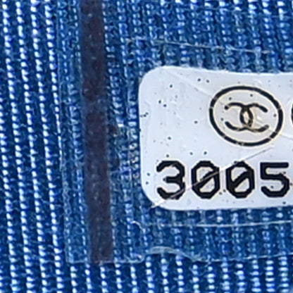 Chanel Caviar Quilted Wallet on Chain WOC Blue 7 of 10