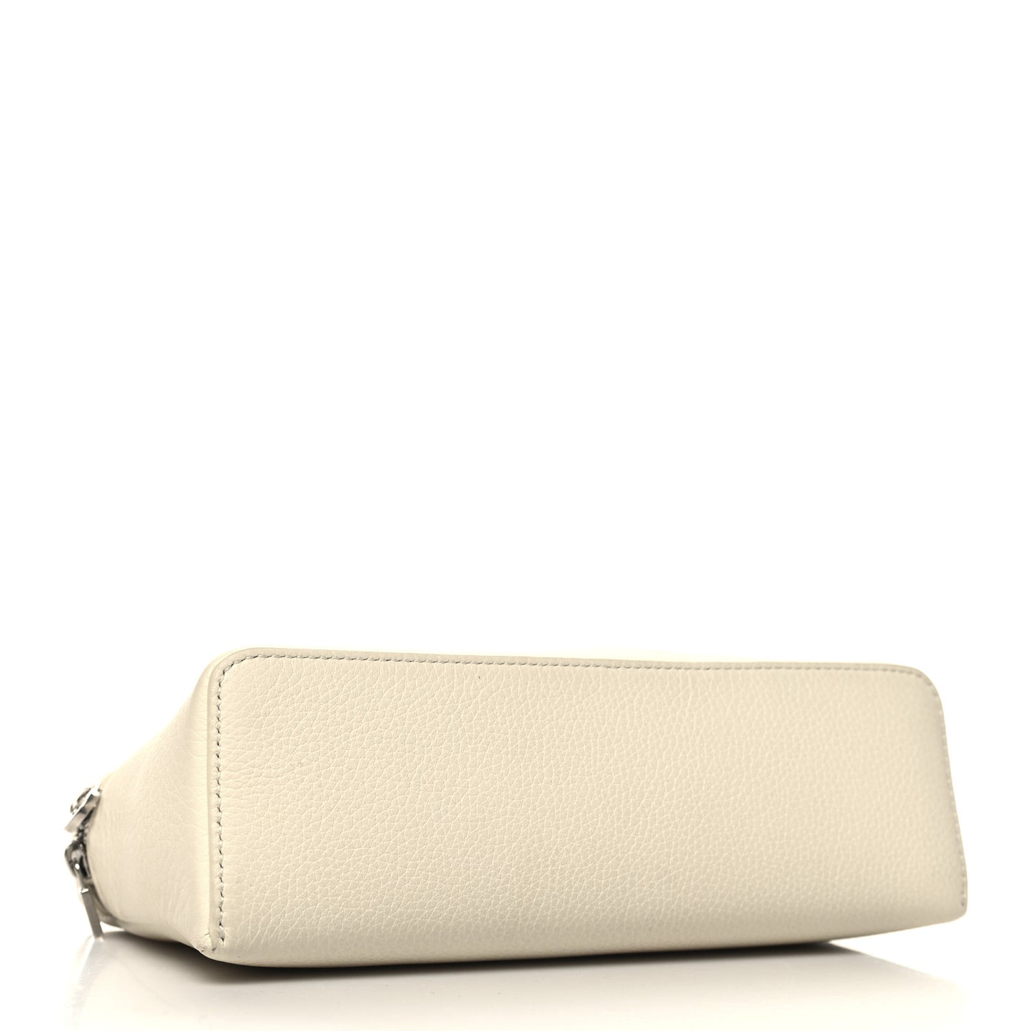Grained Calfskin L19 Extra Pocket Pouch Whisper White