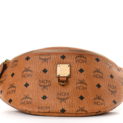 MCM Visetos Belt Bag Cognac 7 of 9