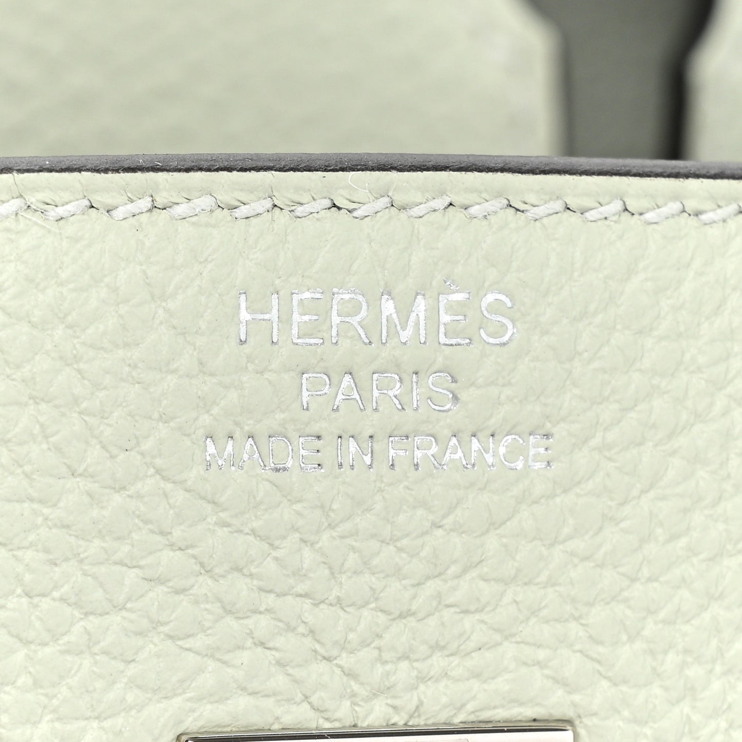 Togo Birkin 25 Gris Neve
