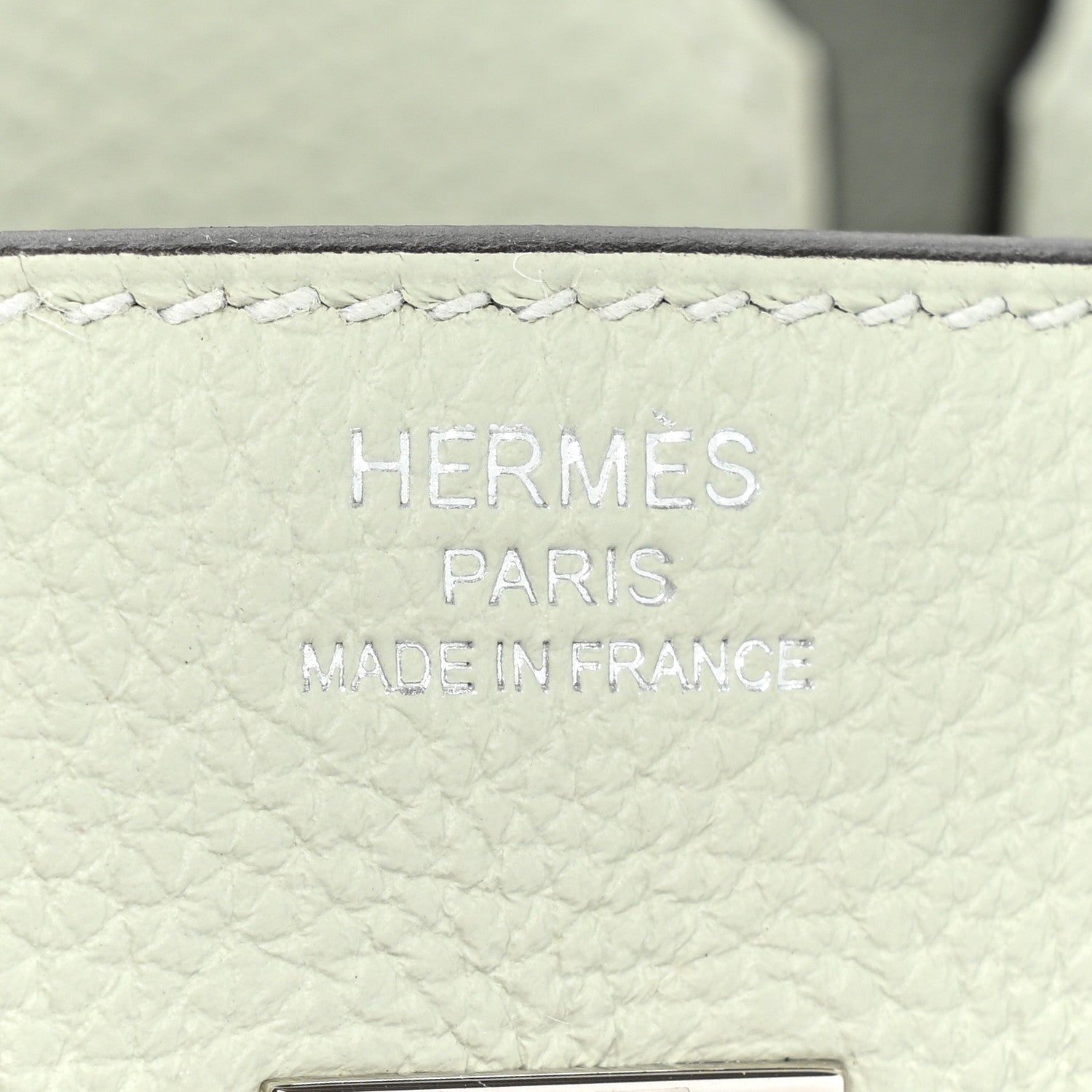 Hermes Togo Birkin 25 Gris Neve 6 of 8