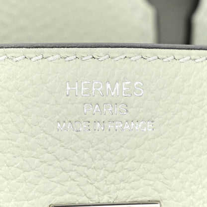Hermes Togo Birkin 25 Gris Neve 6 of 8
