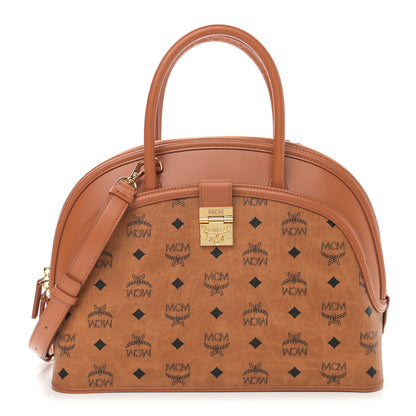 MCM Visetos Tracy Large Tote Cognac 1 of 10