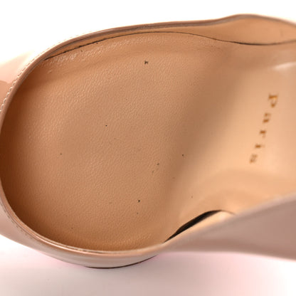 Christian Louboutin Patent Pigalle Follies 100 Pumps 37 Nude 9 of 11