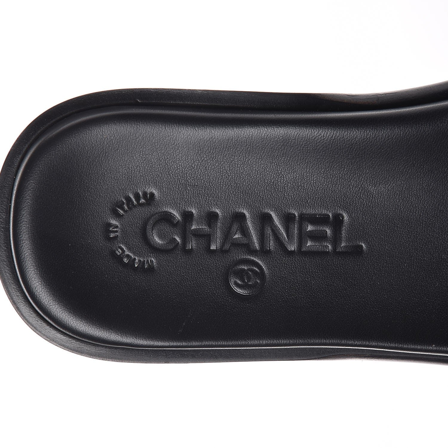 Chanel Patent Calfskin CC Slip On Mules 35 Black 8 of 9