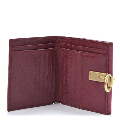 Gucci Monogram Horsebit Compact Wallet Bordeaux 4 of 8