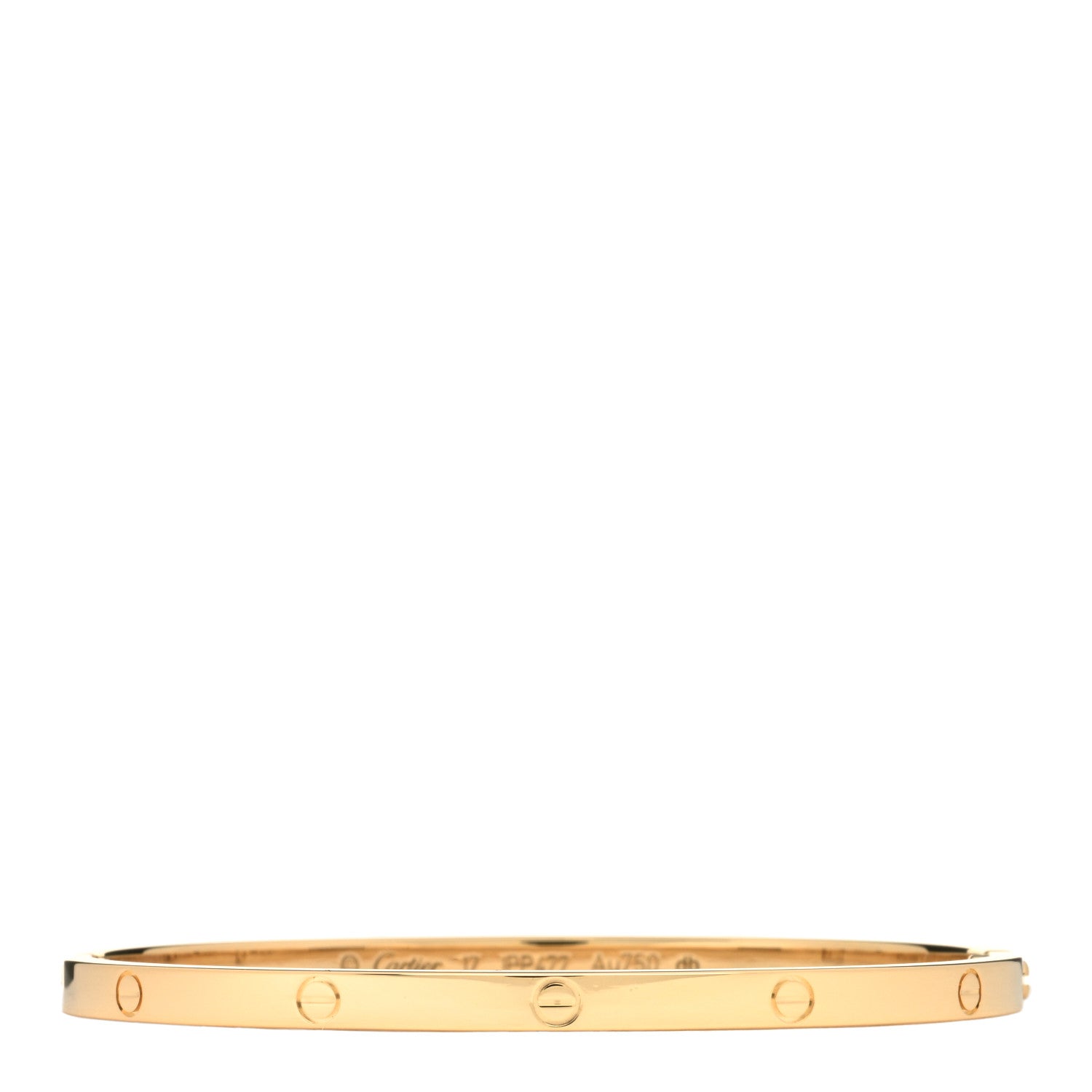 Cartier 18K Yellow Gold Small LOVE Bracelet 17 1 of 3