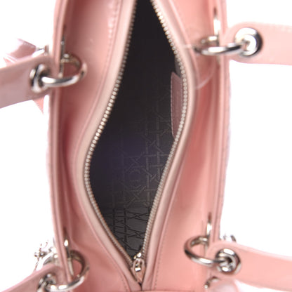 Christian Dior Patent Cannage Medium Lady Dior Rose Clair 6 of 16