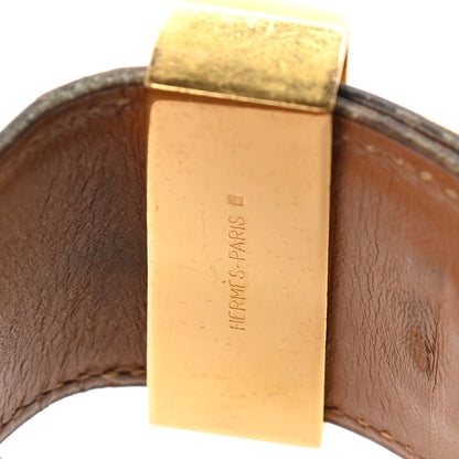 Hermes Ostrich Collier De Chien CDC Bracelet Gold 6 of 8