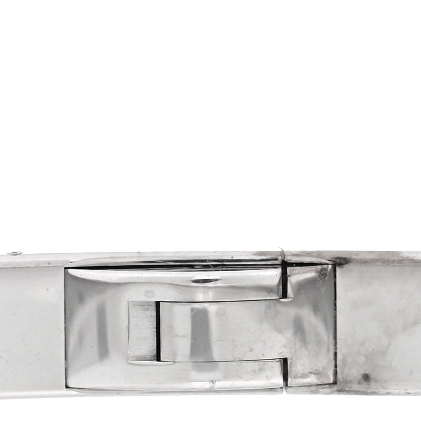 18K White Gold 10 Diamond Small LOVE Bracelet 19