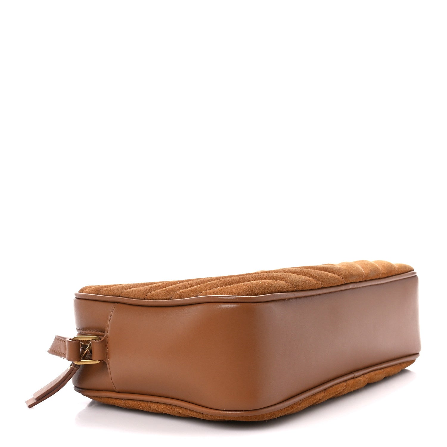 Saint Laurent Suede Matelasse Monogram Lou Camera Bag Cinnamon 4 of 11