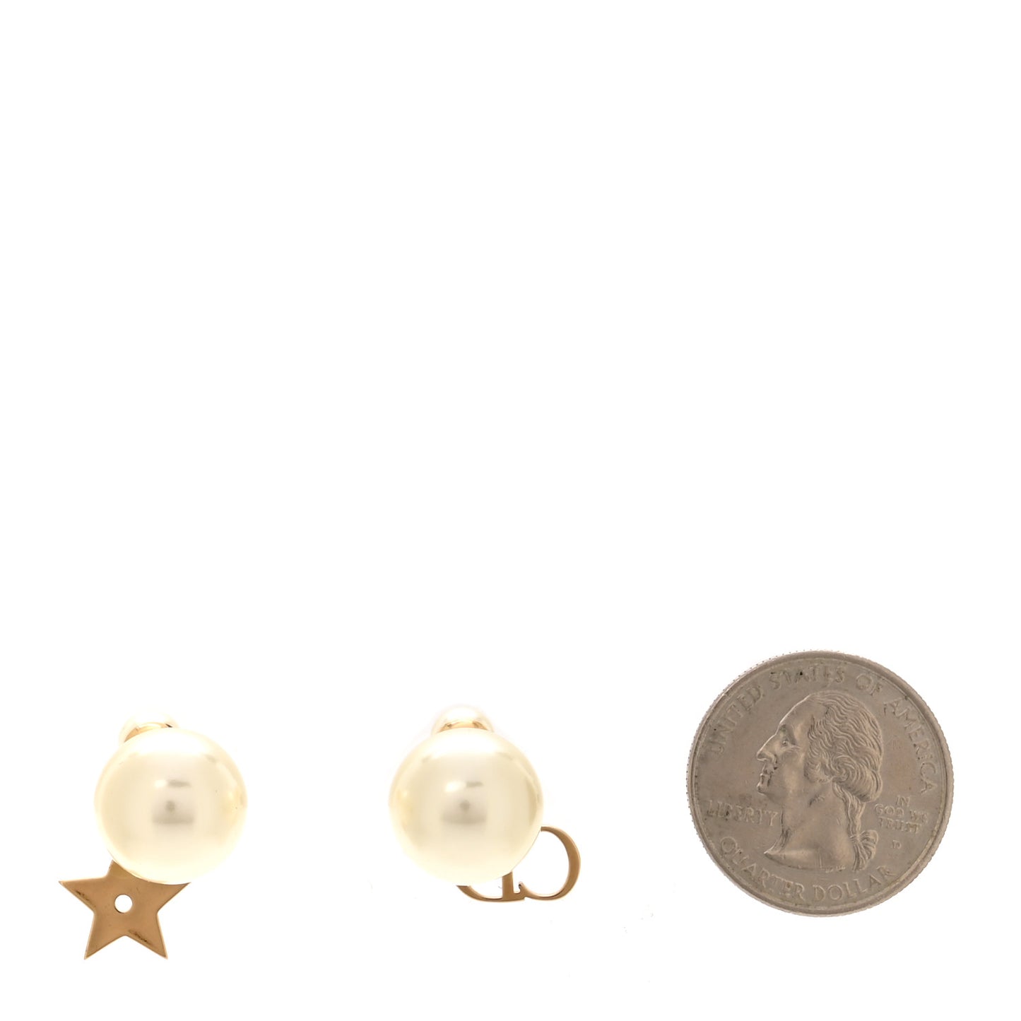 Pearl Mise En Dior Logo Tribal Earrings