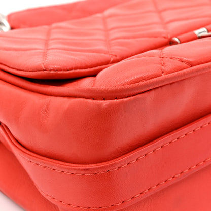 Chanel Lambskin Quilted Medium Icons Secret Label Flap Coral 9 of 12