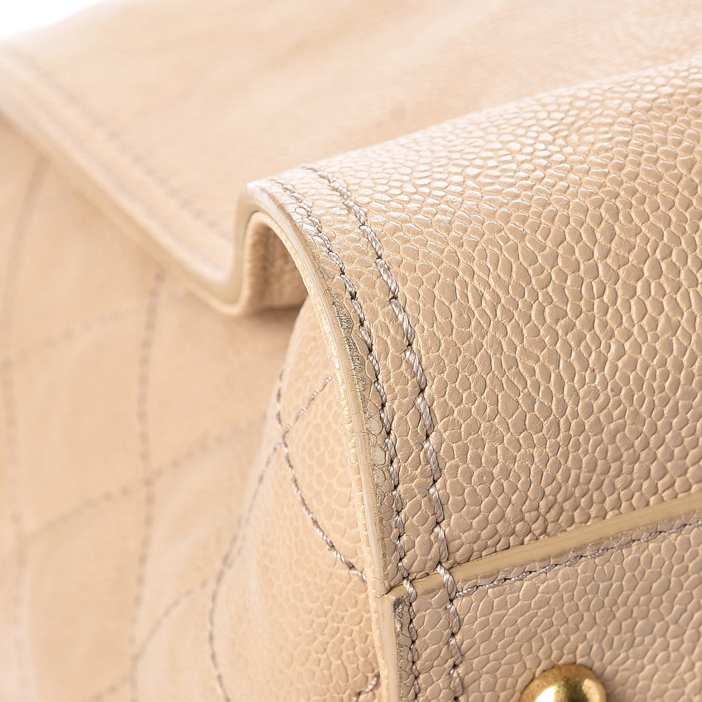 Caviar Large Edy Reissue Tote Beige