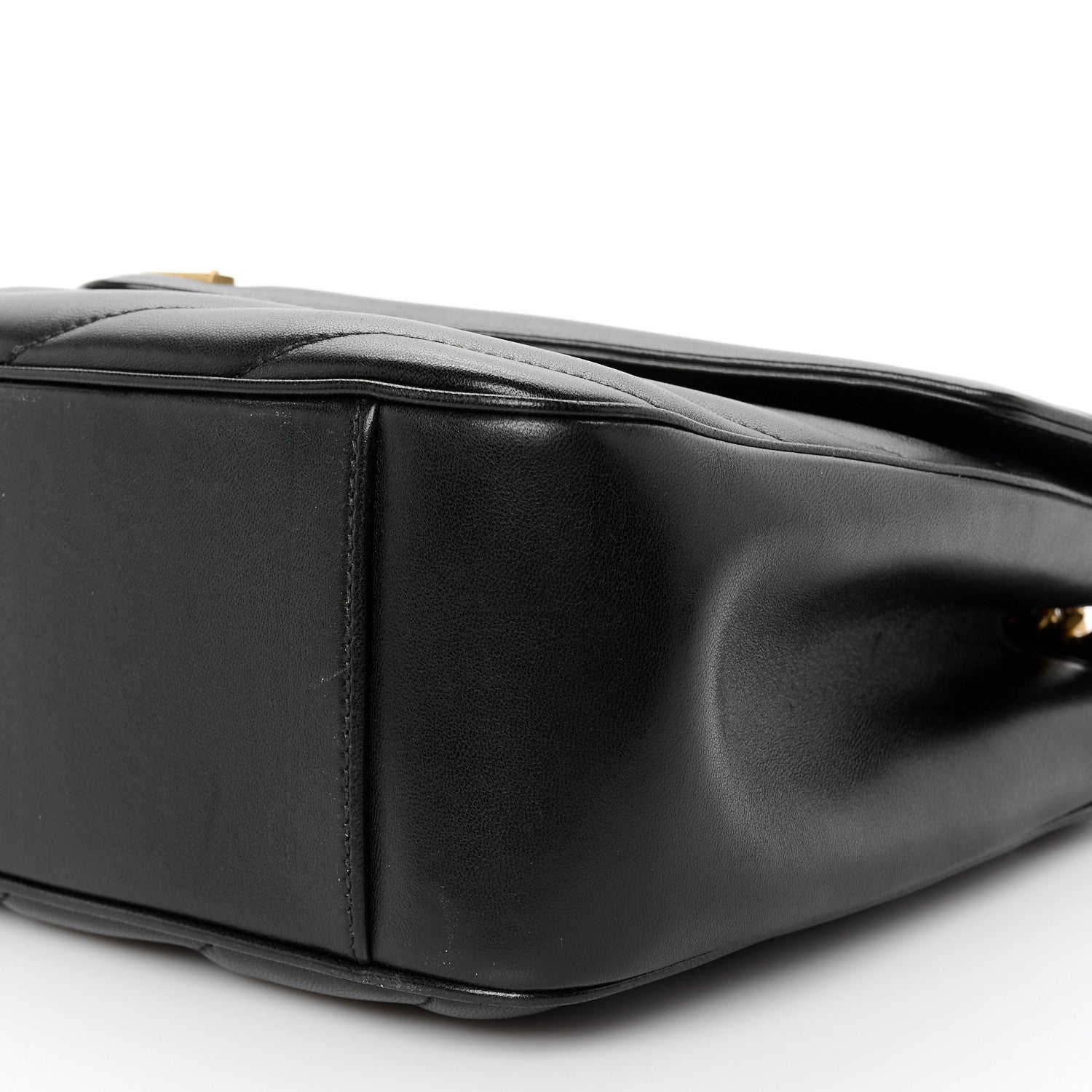 Saint Laurent Lambskin Chevron Quilted Large Loulou Black 12 of 12