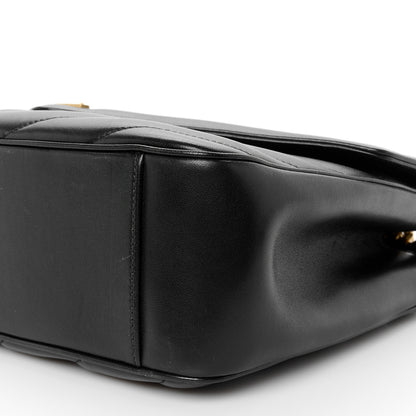 Saint Laurent Lambskin Chevron Quilted Large Loulou Black 12 of 12