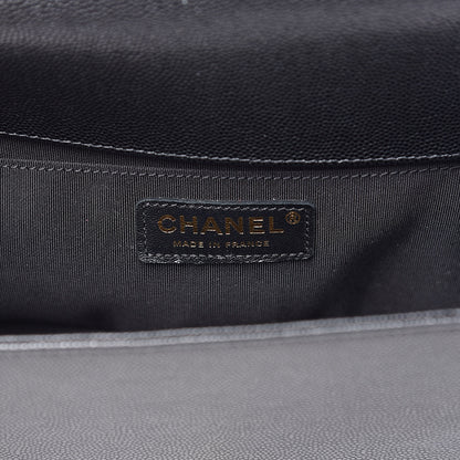 Chanel Caviar Quilted Medium Boy Flap Black 6 of 11