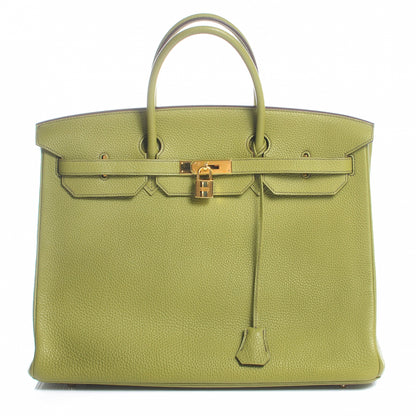 Hermes Taurillon Clemence Birkin 40 Vert Anis 1 of 10