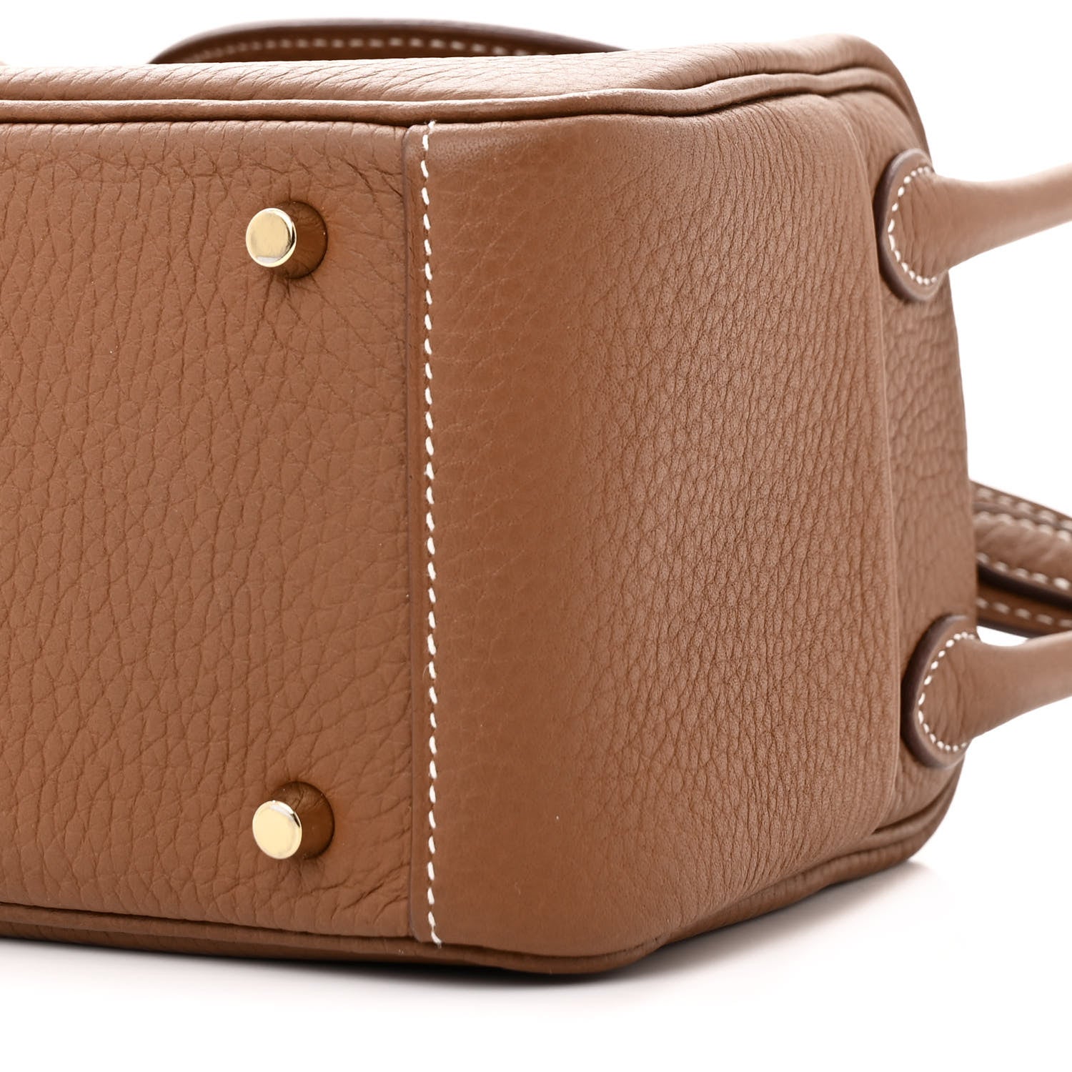 Hermes Taurillon Clemence Mini Lindy 20 Gold 10 of 12