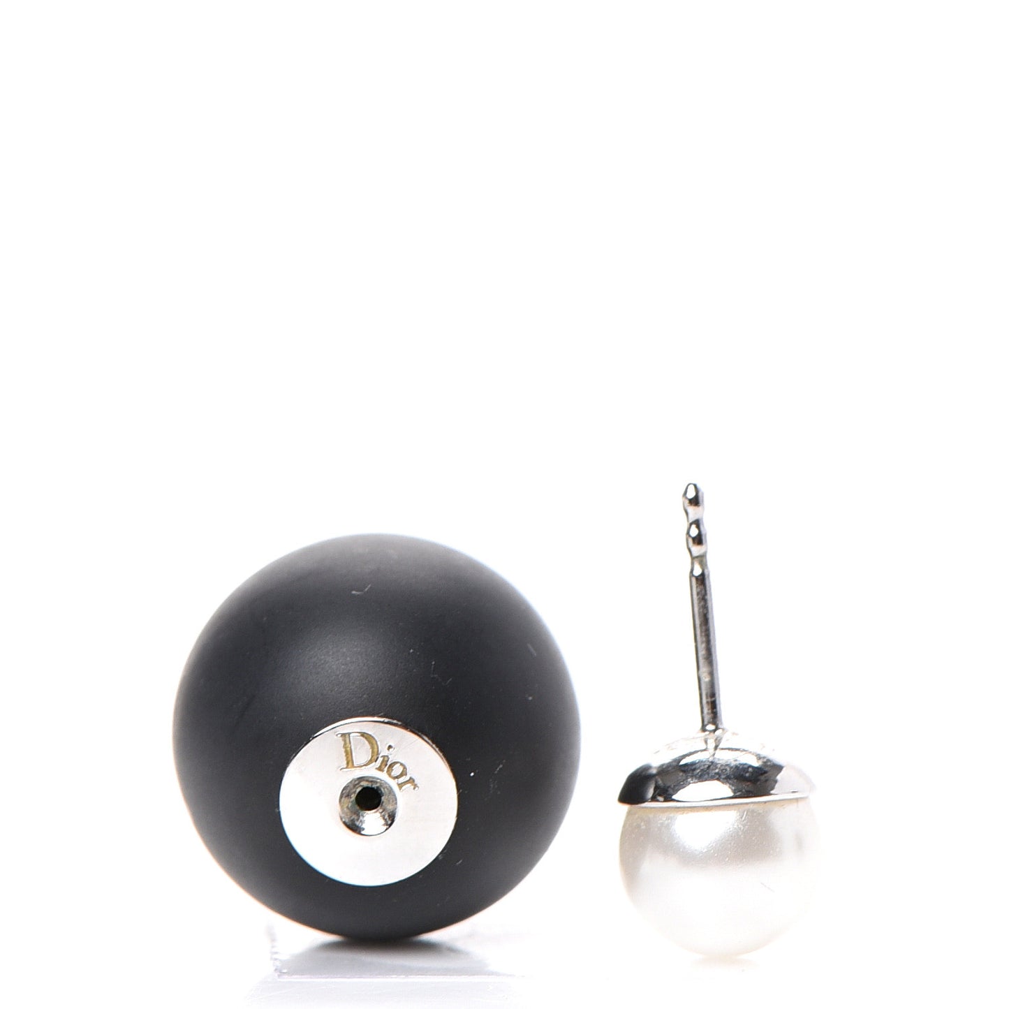 Pearl Mise En Dior Tribal Earrings Matte Black