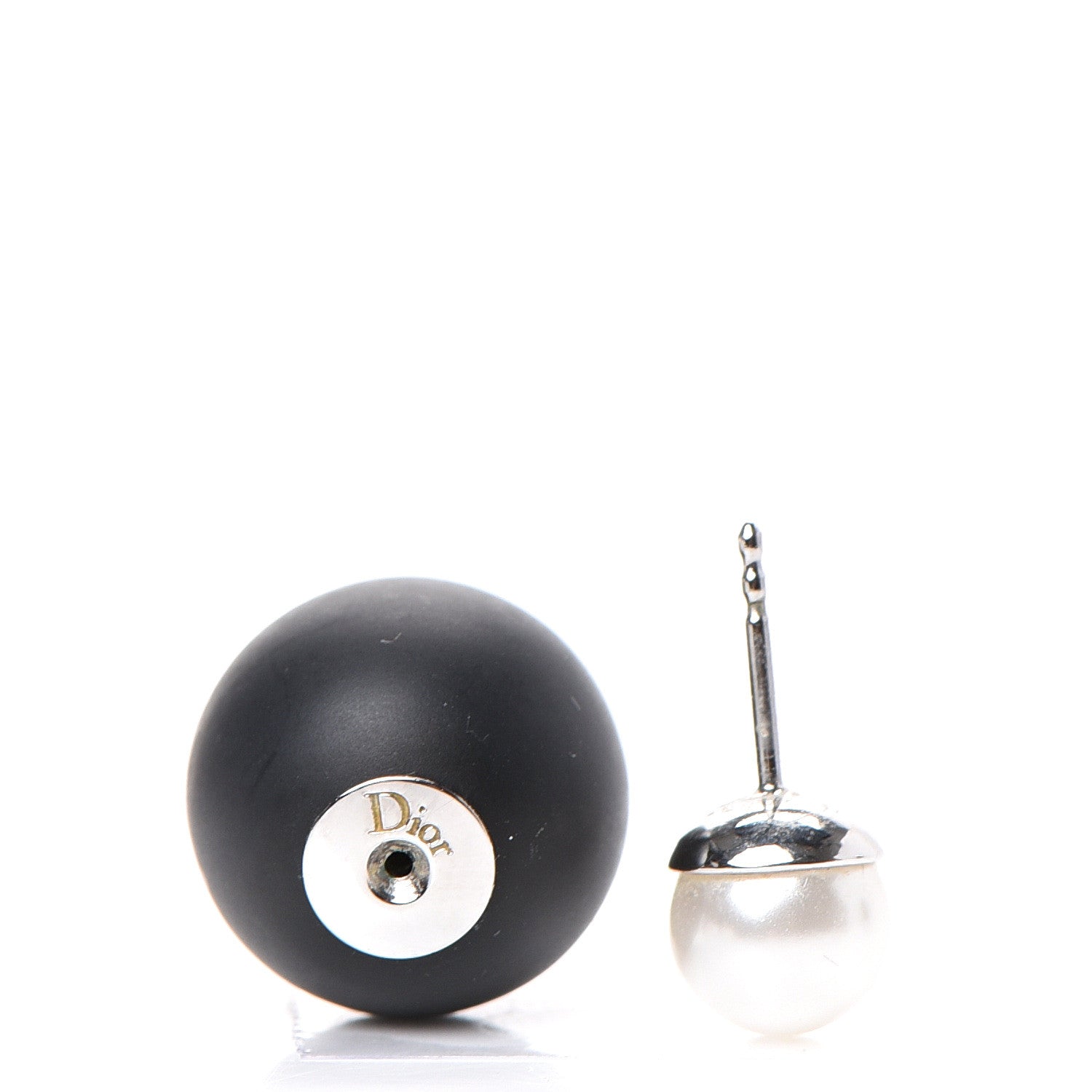 Christian Dior Pearl Mise En Dior Tribal Earrings Matte Black 3 of 4