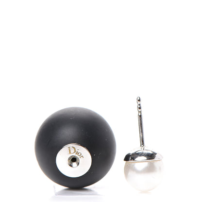 Christian Dior Pearl Mise En Dior Tribal Earrings Matte Black 3 of 4