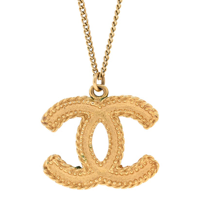 Chanel Metal CC Necklace Matte Gold 4 of 6