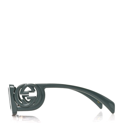 Gucci Acetate Rectangle Frame Sunglasses GG1325S Dark Grey 4 of 9