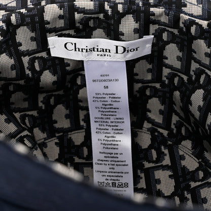 Christian Dior Oblique Reversible Teddy-D Brim Bucket Hat 58 Blue 8 of 15