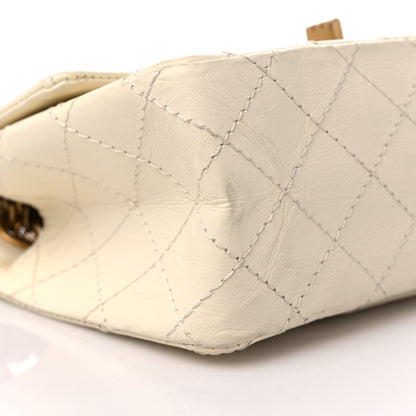 Chanel Aged Calfskin Quilted 2.55 Reissue Mini Flap White 8 of 10