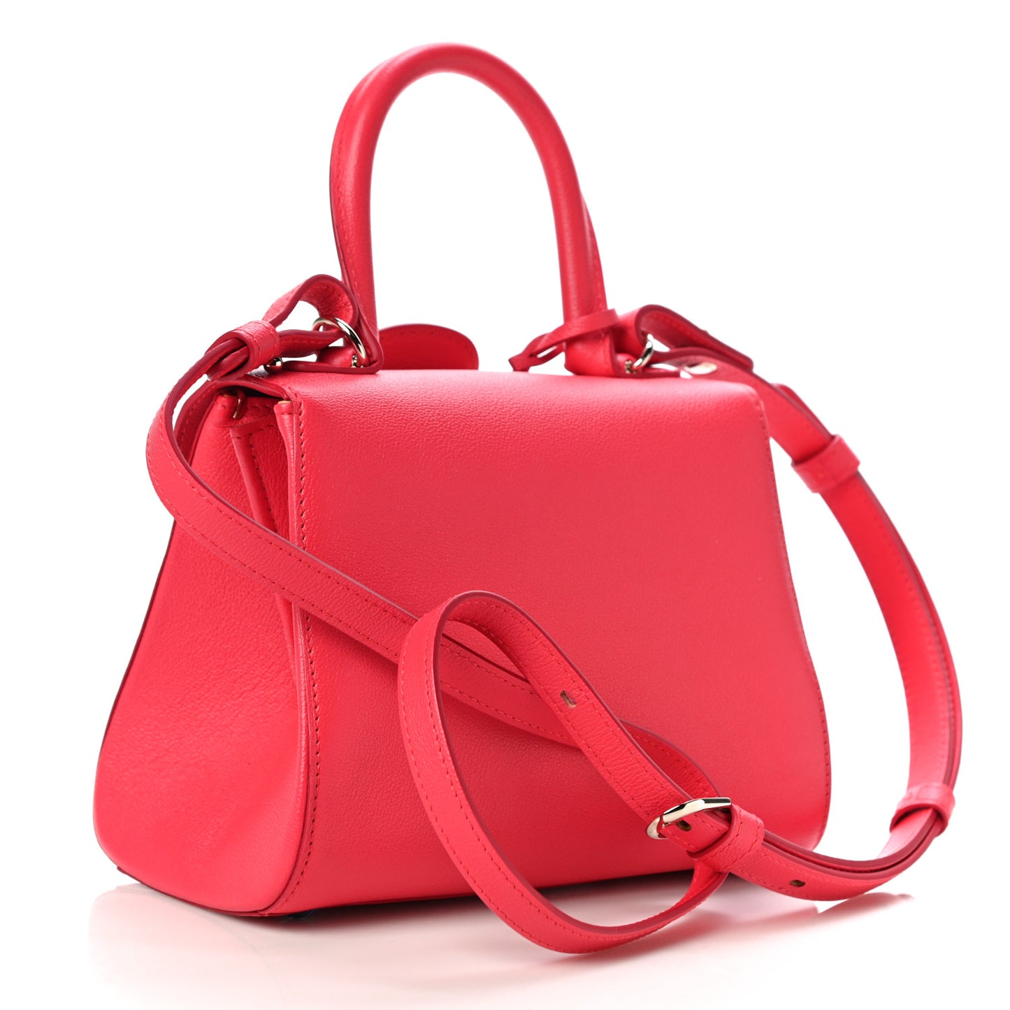 Grained Calfskin Mini Brillant Satchel Pink