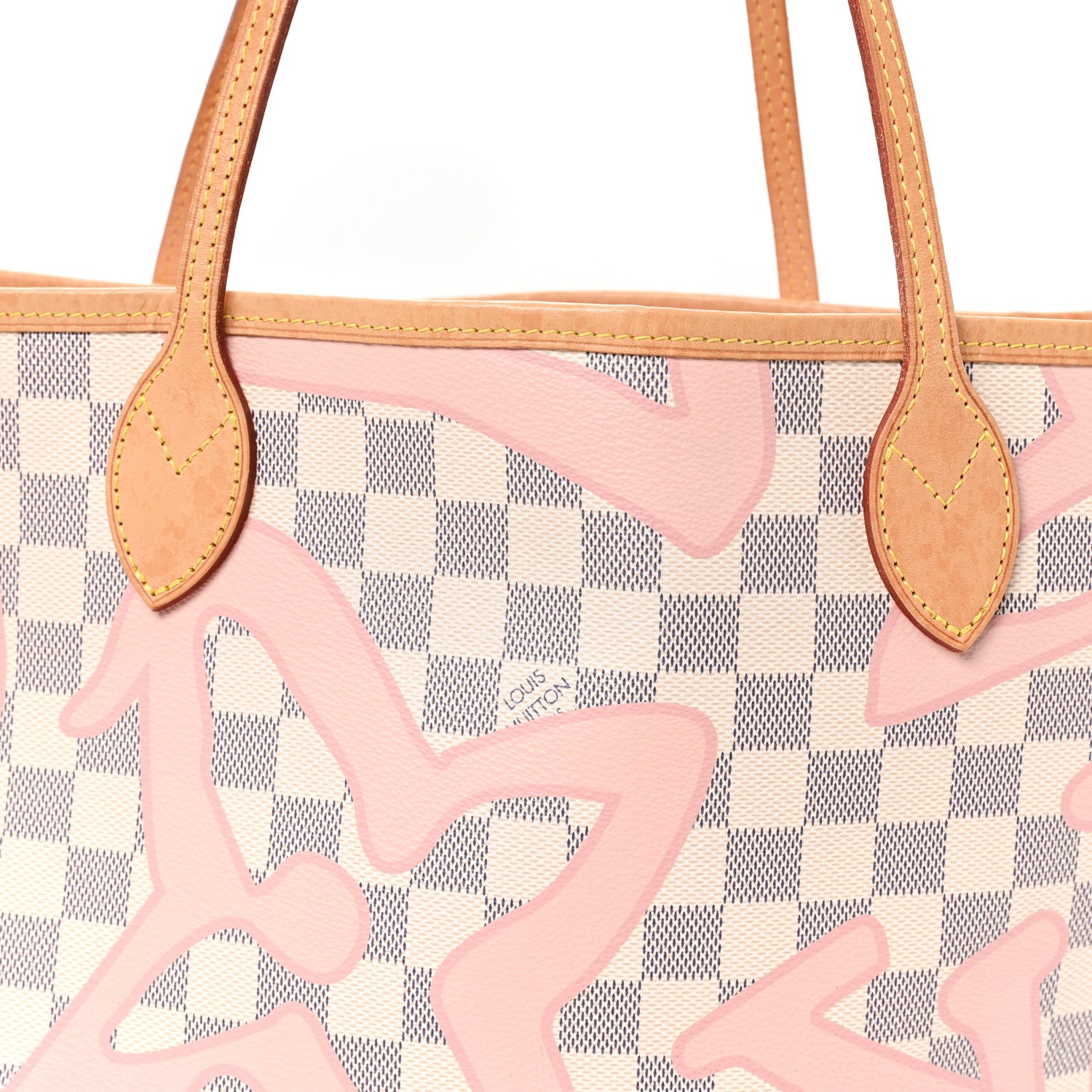 Louis Vuitton Damier Azur Tahitienne Neverfull MM 10 of 13