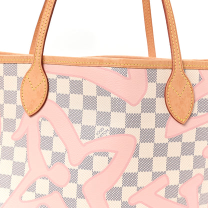 Louis Vuitton Damier Azur Tahitienne Neverfull MM 10 of 13